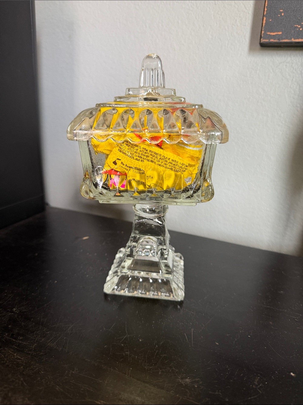 Glass wedding cake box with Lid